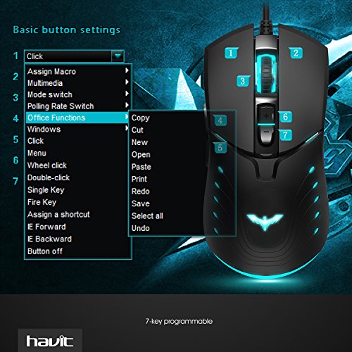 HAVIT HV-MS728 Programmable Gaming Mouse