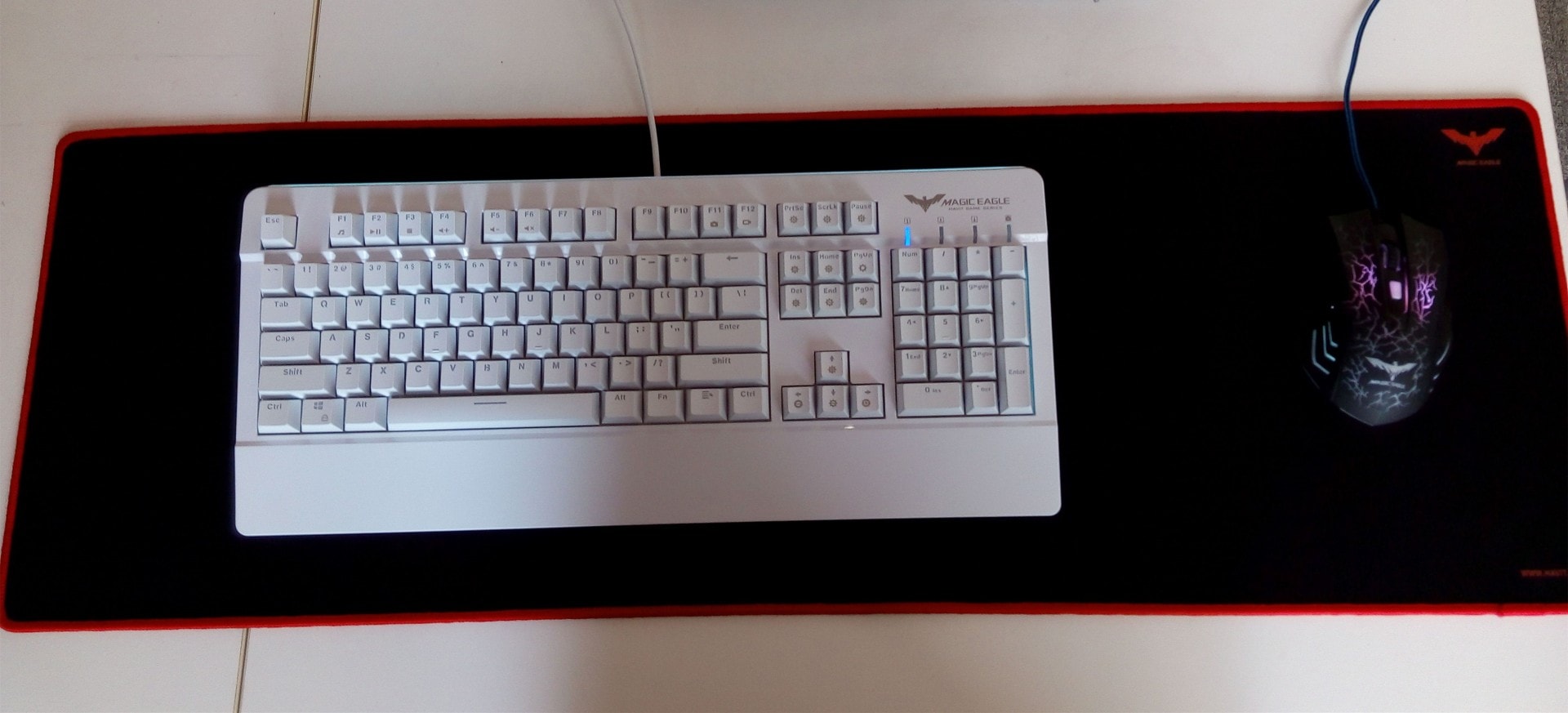 HAVIT HV-KB389L Mechanical Gaming Keyboard and HV-MP830 mouse pad and HV-MS672 mouse